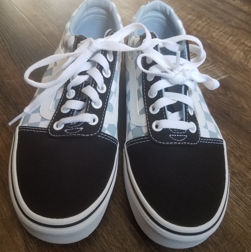 Vans Ward Light Blue Checkerboard